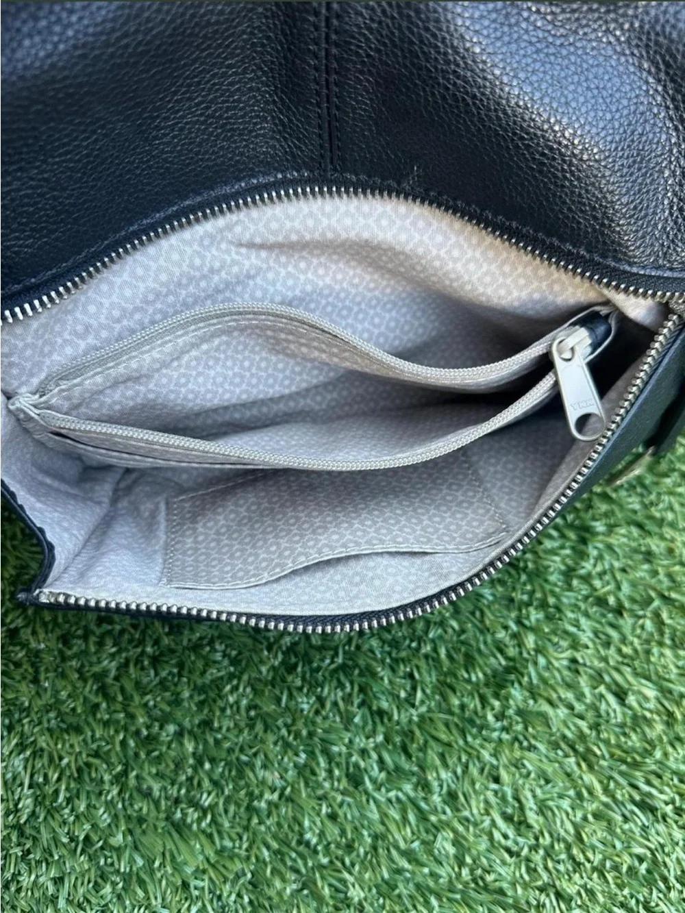 Brighton Black Pebbled Leather Hobo with Heart Charm